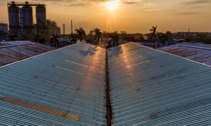 large industrial roof